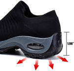 Load image into Gallery viewer, Slip On Breathe Mesh Women Walking Shoes - Black
