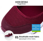 Load image into Gallery viewer, Women's stretchable breathable lightweight walking shoes - RED

