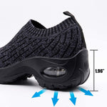 Load image into Gallery viewer, Slip On Breathe Mesh Women Walking Shoes - Dark Grey 1872
