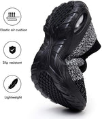 Load image into Gallery viewer, Slip On Breathe Mesh Women Walking Shoes - Grey Black
