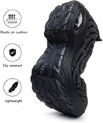 Load image into Gallery viewer, Slip On Breathe Mesh Women Walking Shoes - Dark Grey 1872
