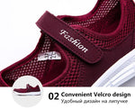 Load image into Gallery viewer, Women's stretchable breathable lightweight walking shoes - RED
