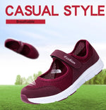 Load image into Gallery viewer, Women's stretchable breathable lightweight walking shoes - RED
