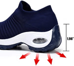 Load image into Gallery viewer, Slip On Breathe Mesh Women Walking Shoes - Navy
